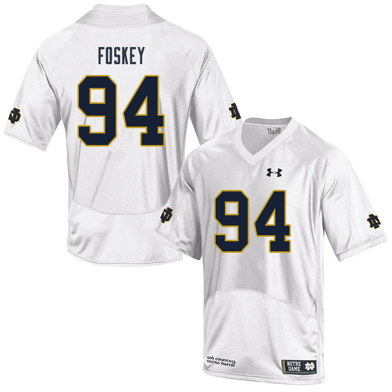 Men #94 Isaiah Foskey Notre Dame Fighting Irish College Football Jerseys Sale-White